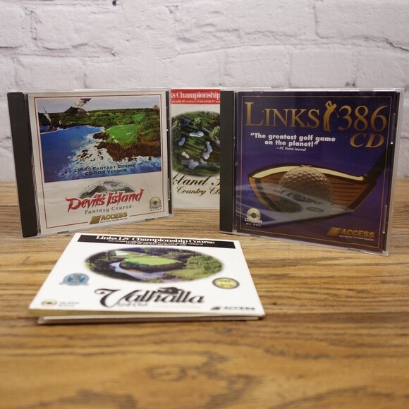 Access Software Links 386, Devils Island, Oakland Hill, Vahalia Pc Video Games - Picture 1 of 9